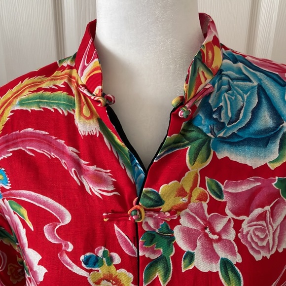 Reversible Velvet/Cotton Mandarin Collar Jacket - Picture 11 of 16